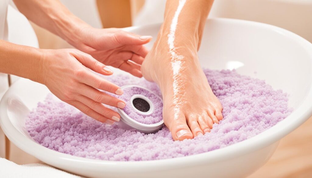 Properly using a hand and foot scrub