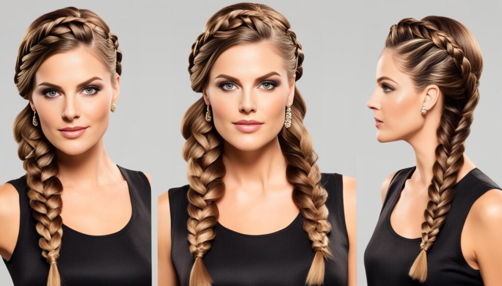 Side Swept Braids