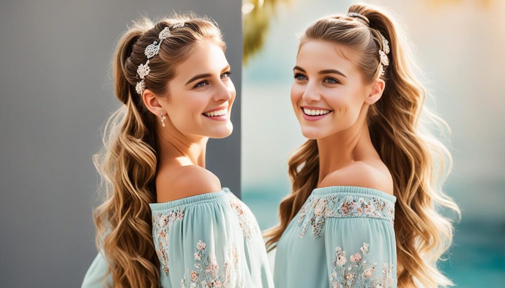 boho high ponytail