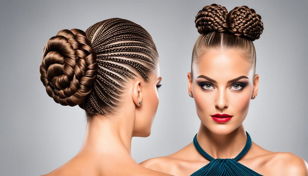 braided bun hairstyles