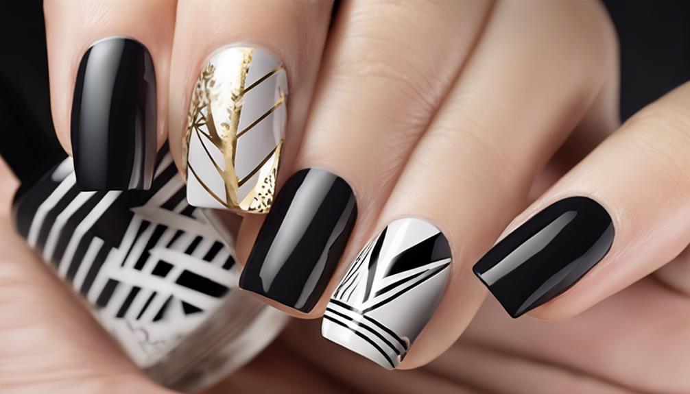 chic short nail designs