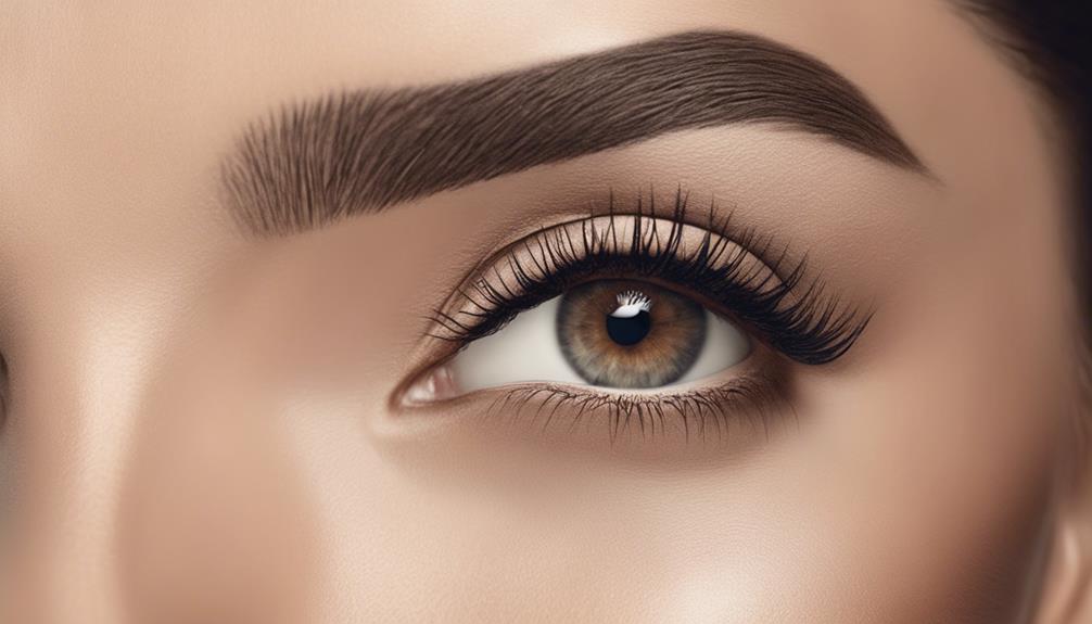 defined arched eyebrow shape