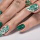 emerald green nail designs