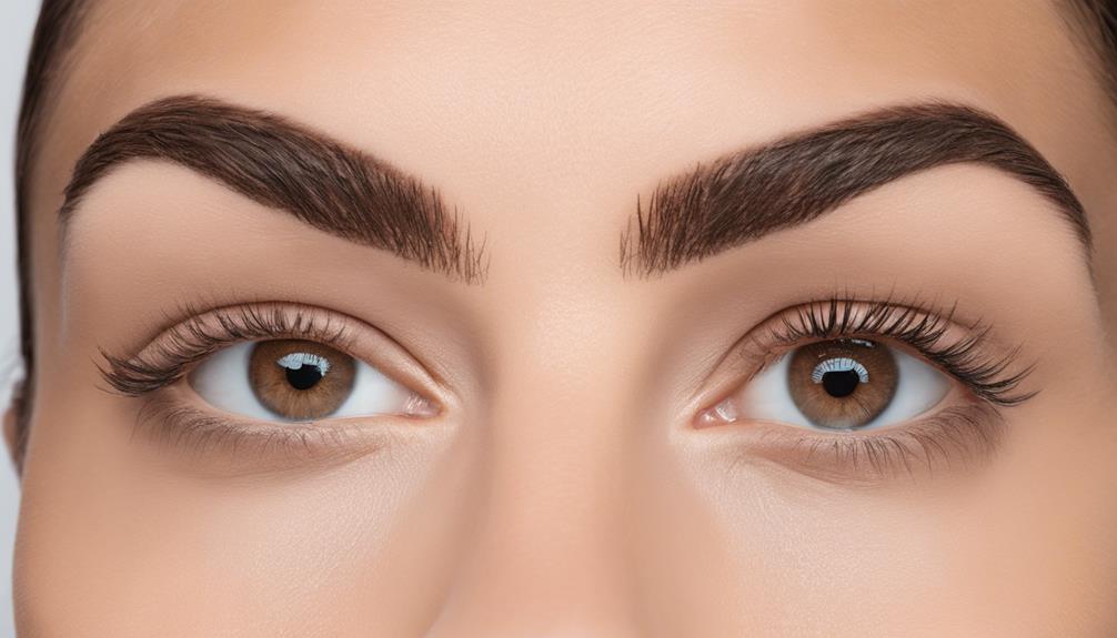 enhancing eyebrows with lamination