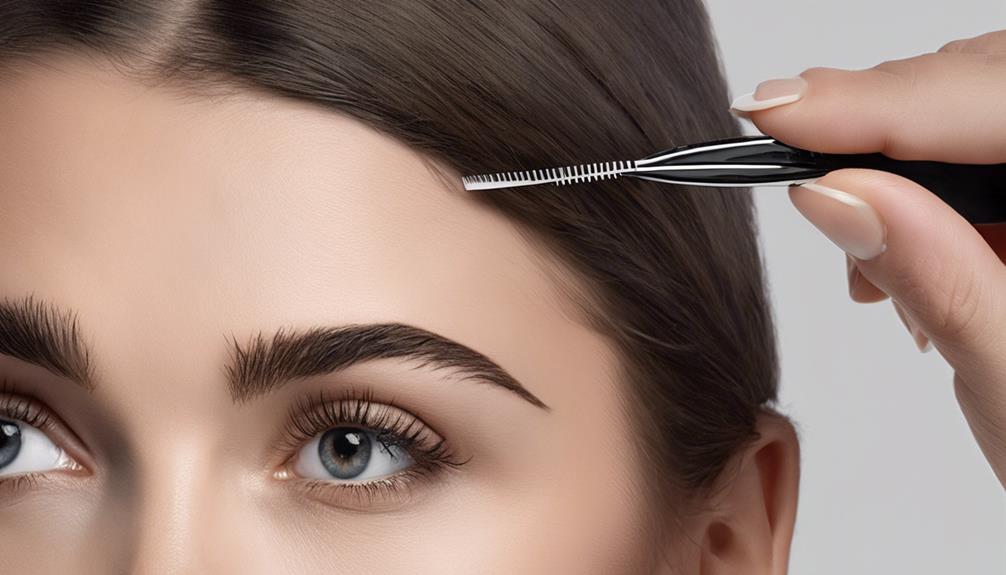 eyebrow grooming and maintenance