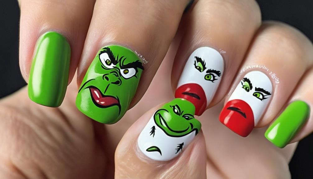 festive holiday nail design