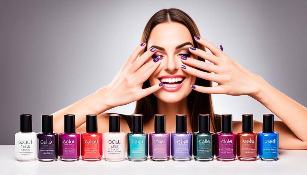 gel polish selection