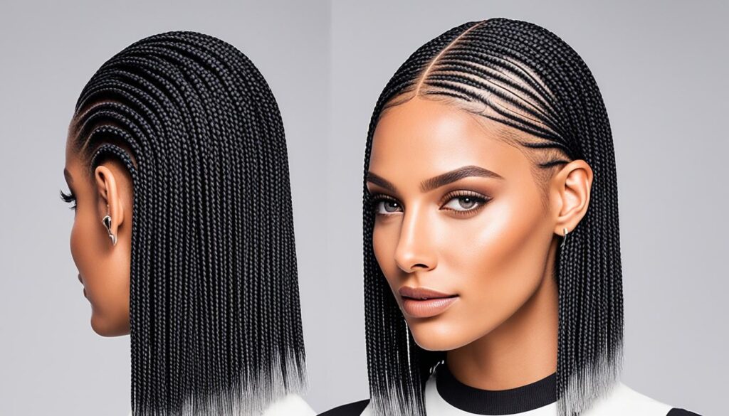 knotless braids bob