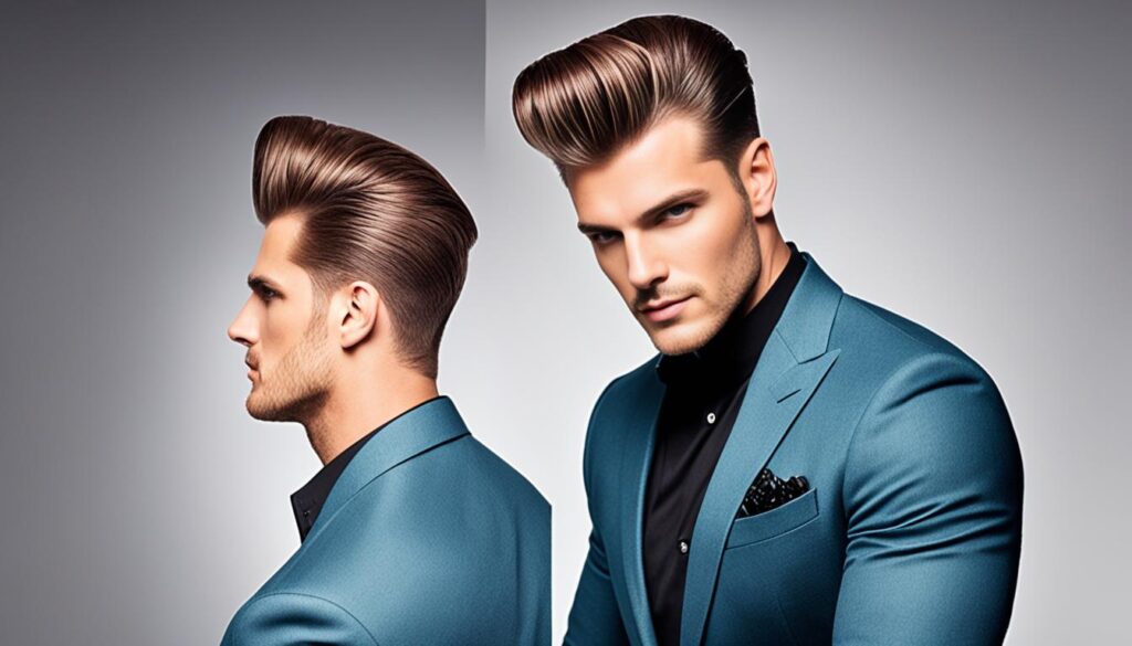 modern pompadour