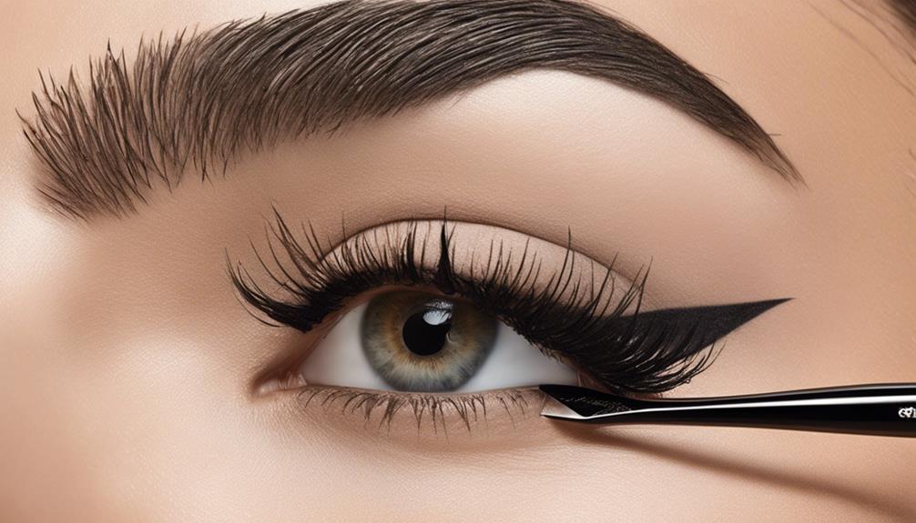 perfectly groomed eyebrow tips