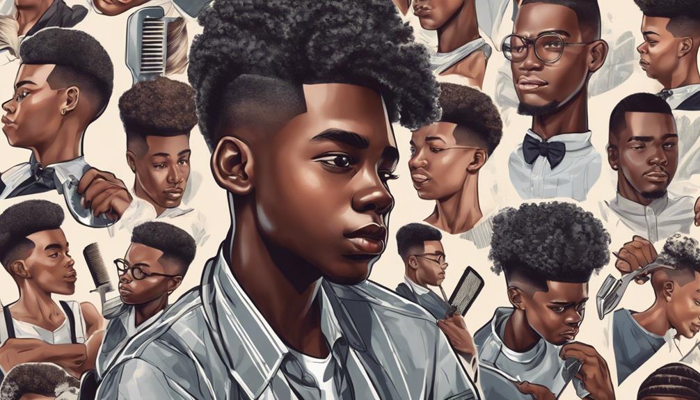 selecting haircuts for black boys