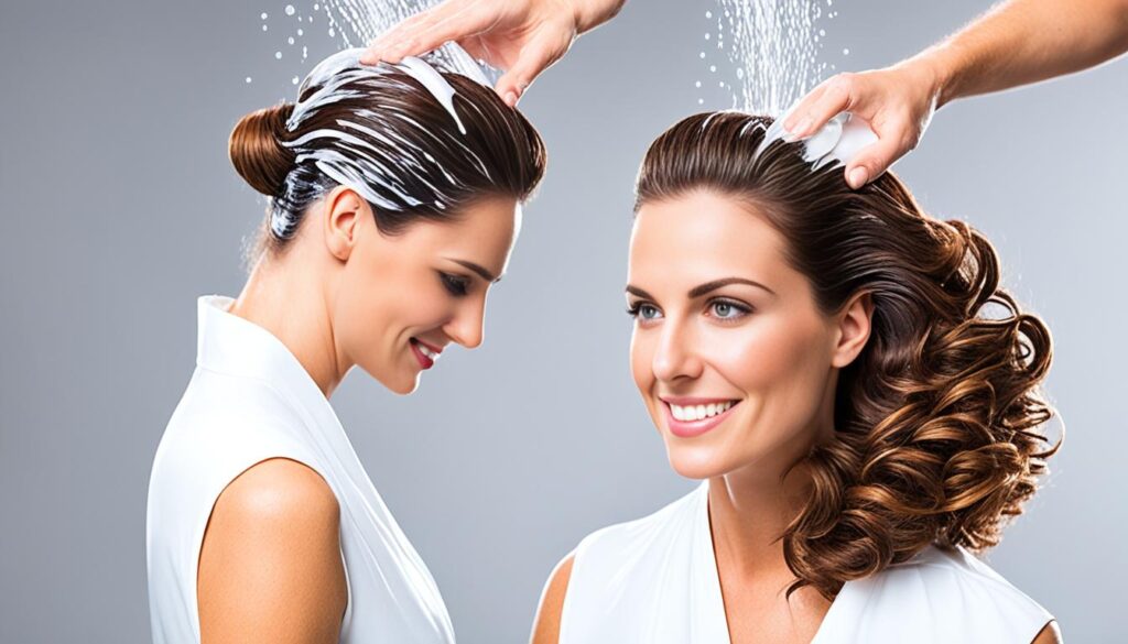 shampoo and conditioner application shampoo and conditioner application