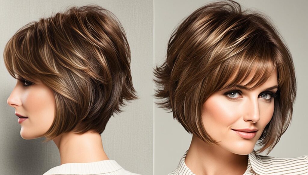 textured bob with wispy bangs