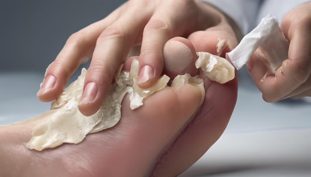 treating a smashed toe