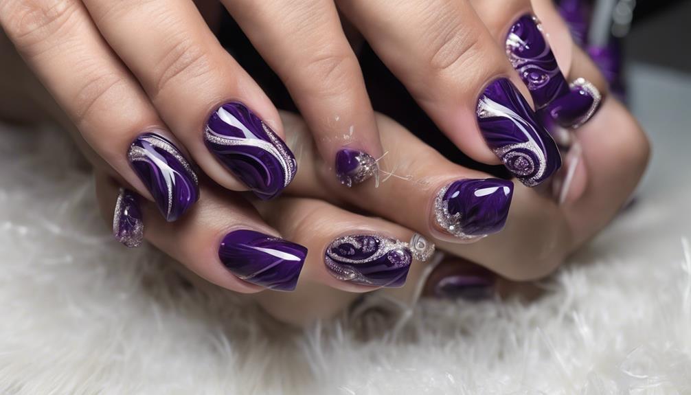 vibrant royal purple design