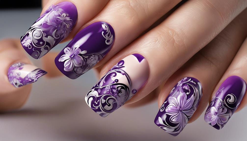 vibrant violets in bloom