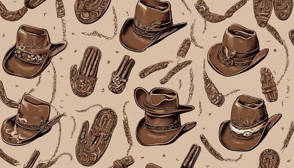 western themed nail art design