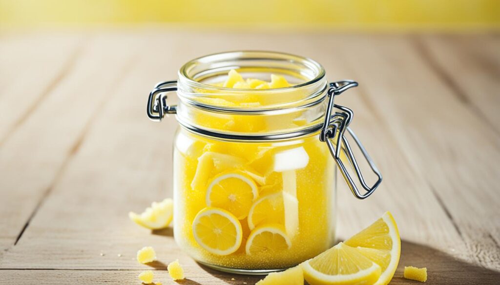 Lemon sugar scrub