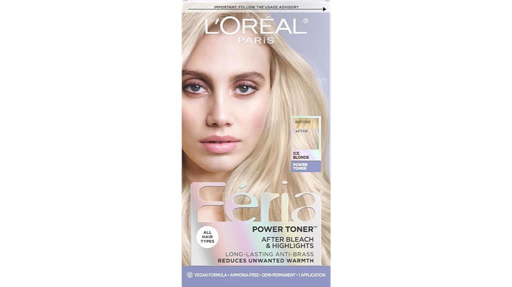 ammonia free ice blonde toner