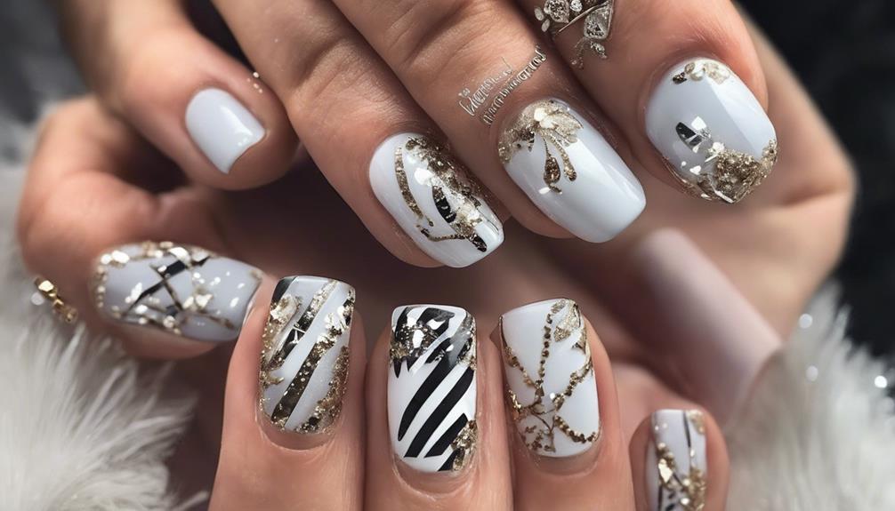 creative and intricate nail art