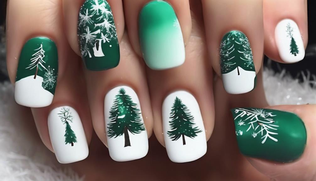 festive holiday nail design