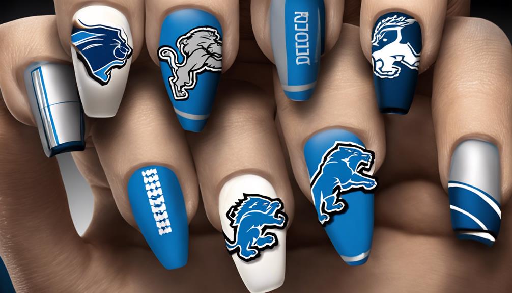 game day glam nails