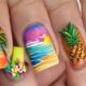 island inspired nail art designs