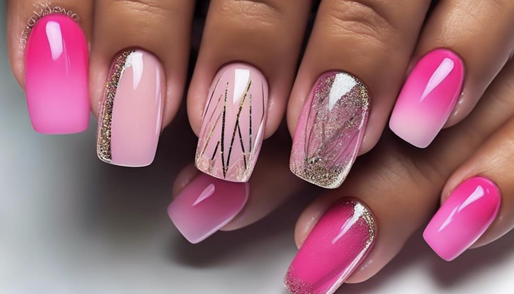 pink nail tip inspiration