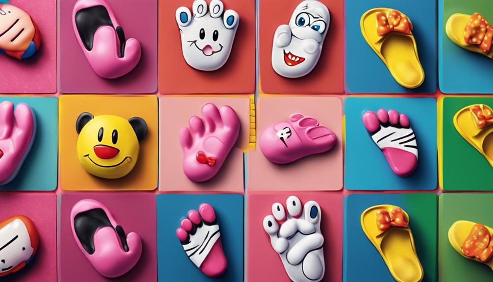 adorable animated toes drawn