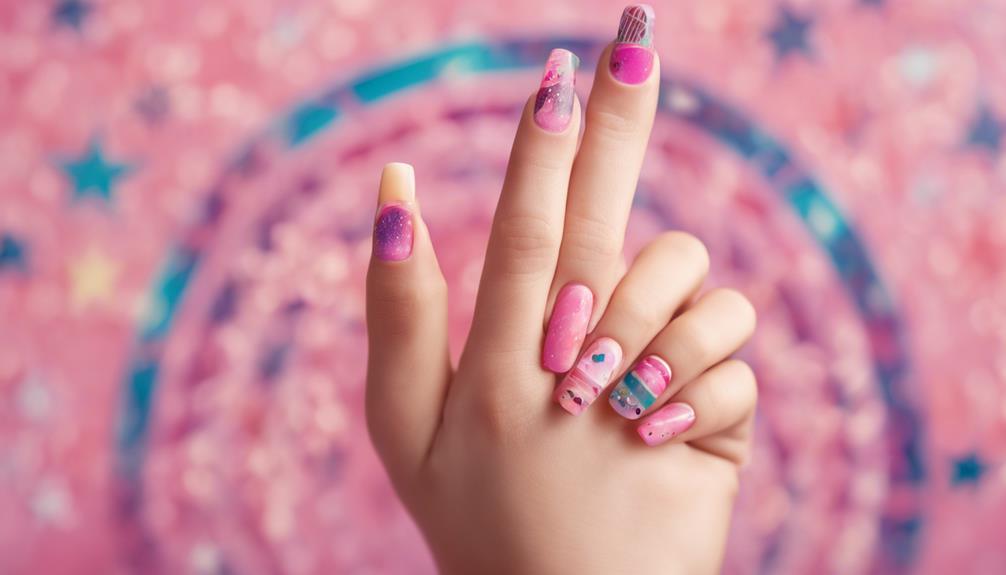 adorable pink nail designs