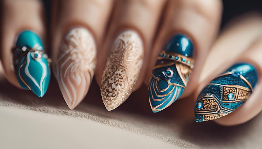 almond nails art inspiration