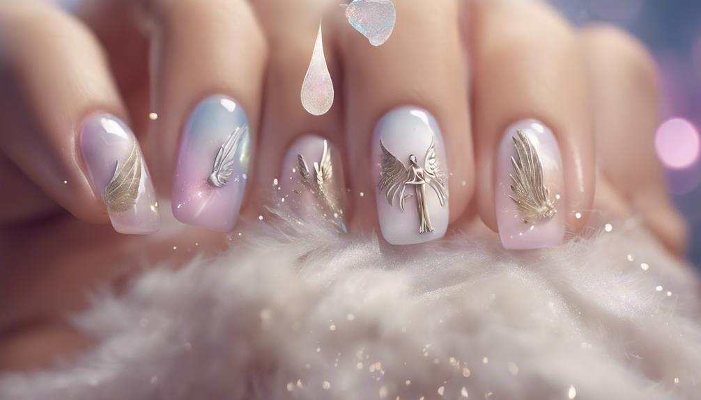 angel nail design ideas