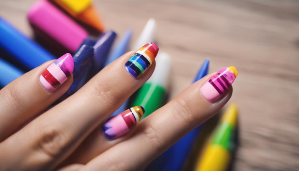 back to school nail art