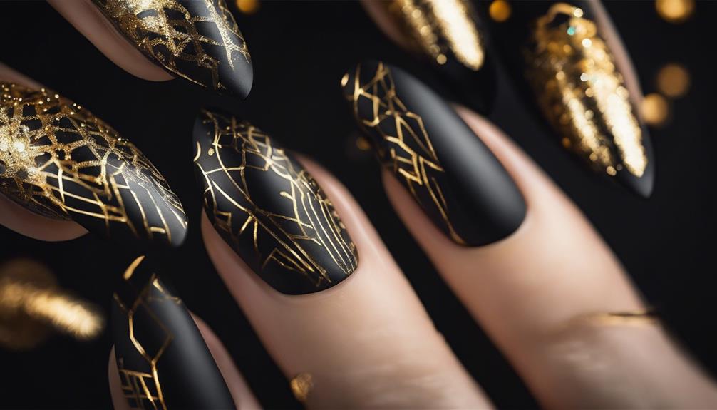 black and gold elegance