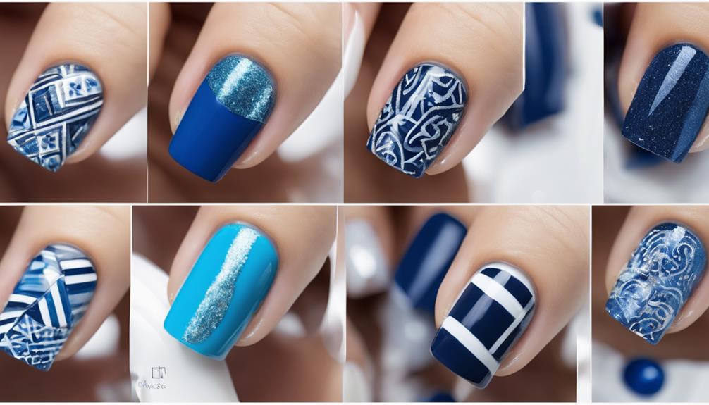 blue nail art inspiration