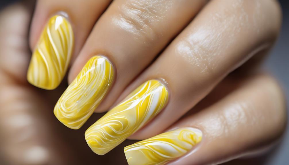 bright yellow nail polish