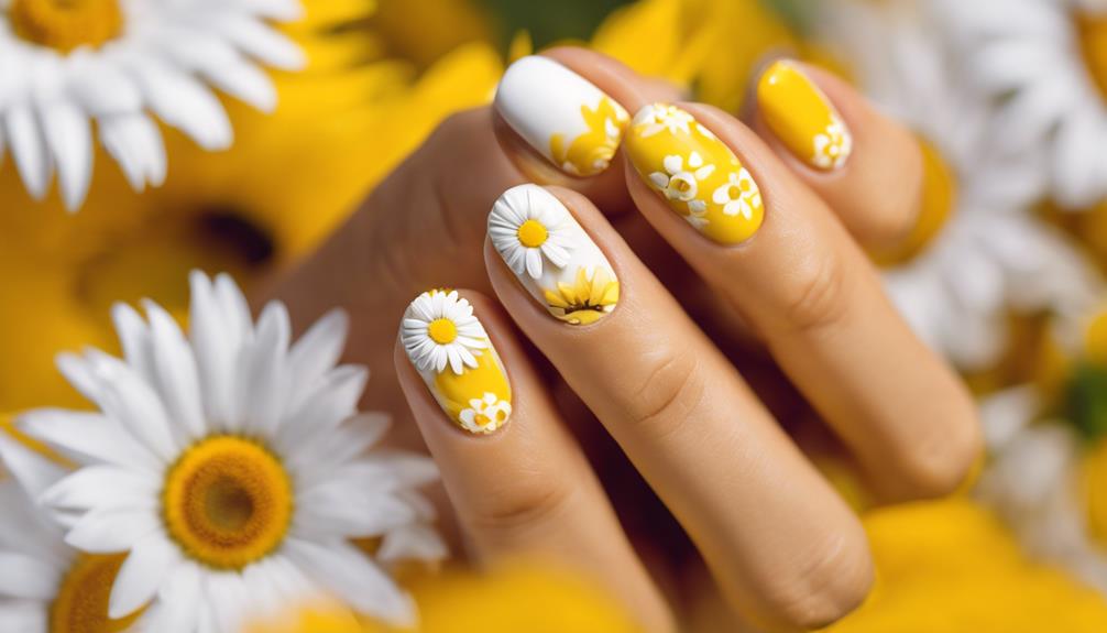 bright yellow sunflowers contrasted