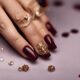 burgundy nail art ideas