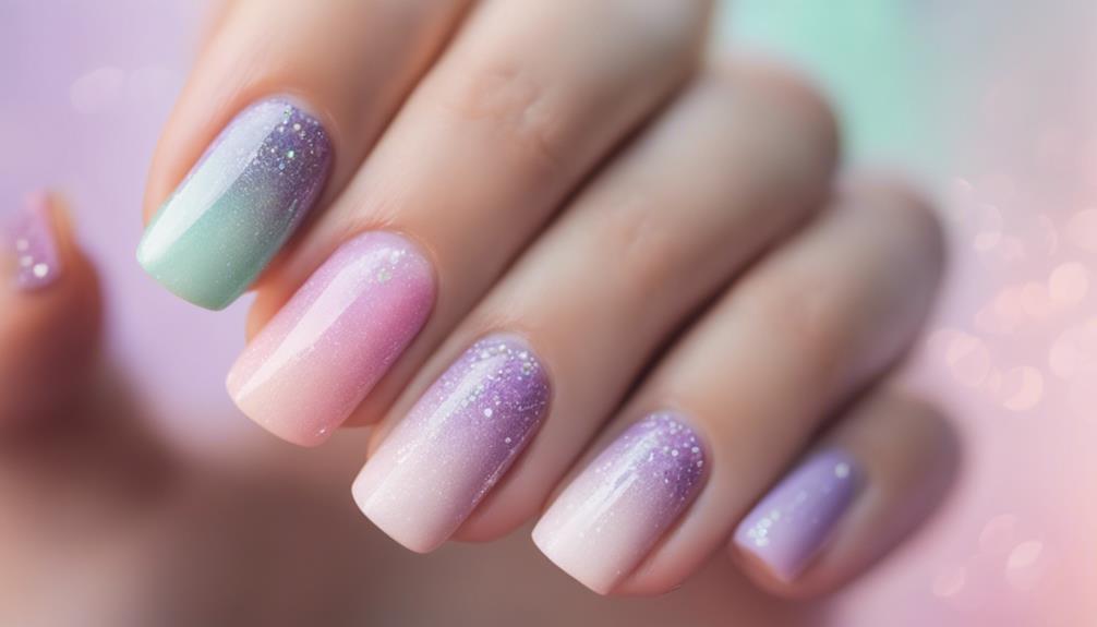 captivating pastel ombre colors