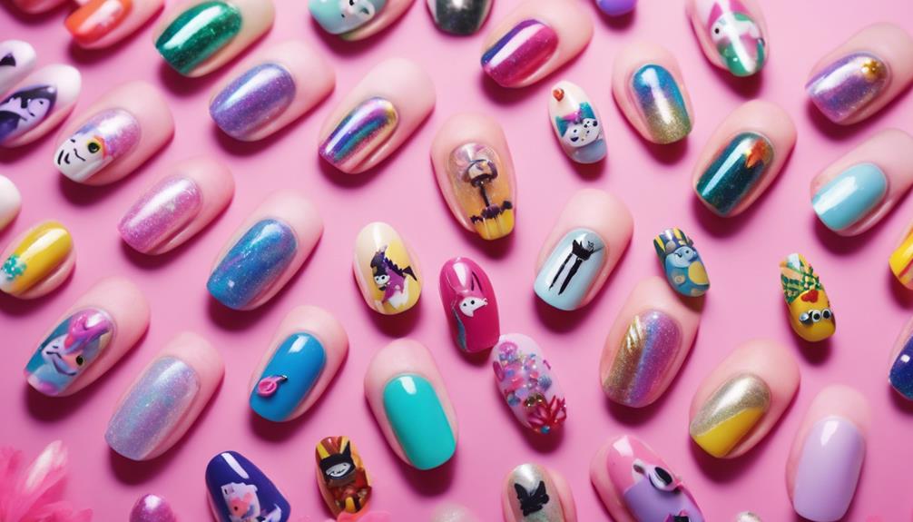 character inspired nail art designs