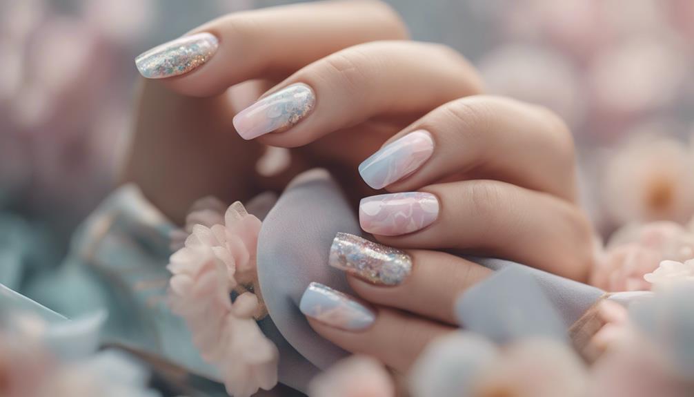 chic acrylic nail designs