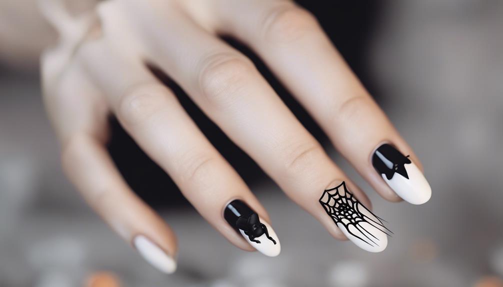 chic monochromatic nail design