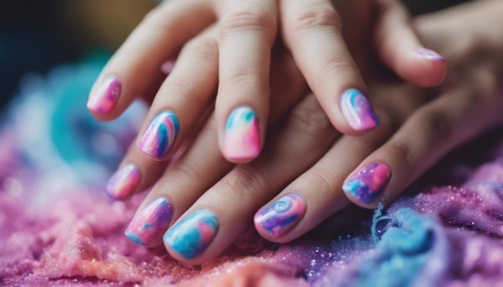 colorful and trendy nails