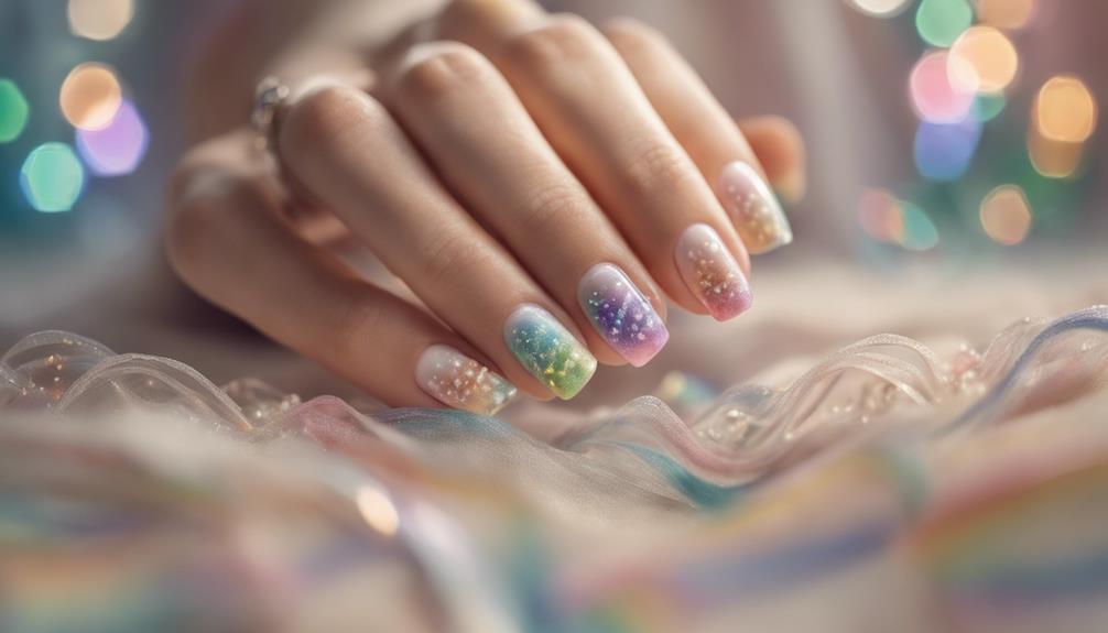 colorful french tip nails