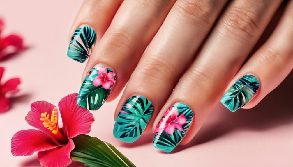 colorful gel nail designs