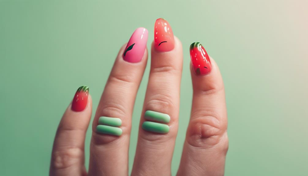 colorful summer nail design