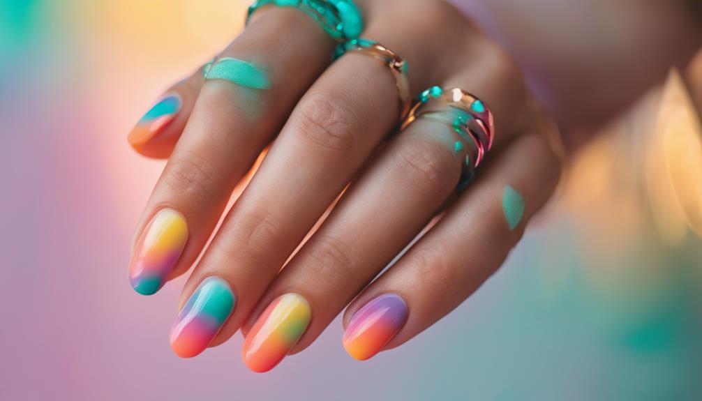 colorful transition in art