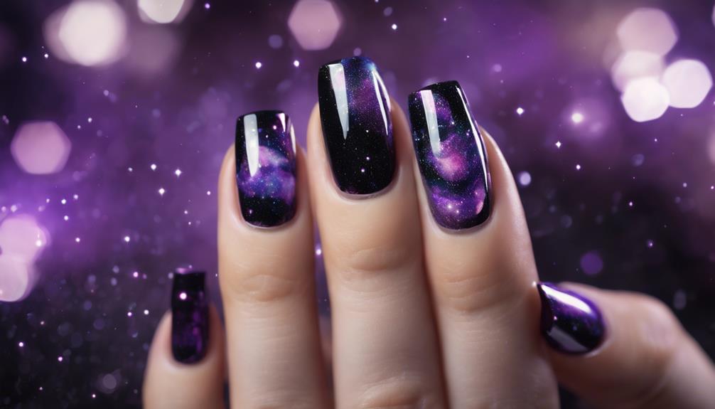 cosmic manicure with flair