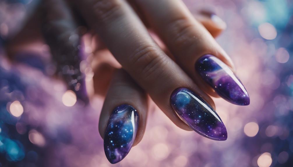 cosmic nail art trend