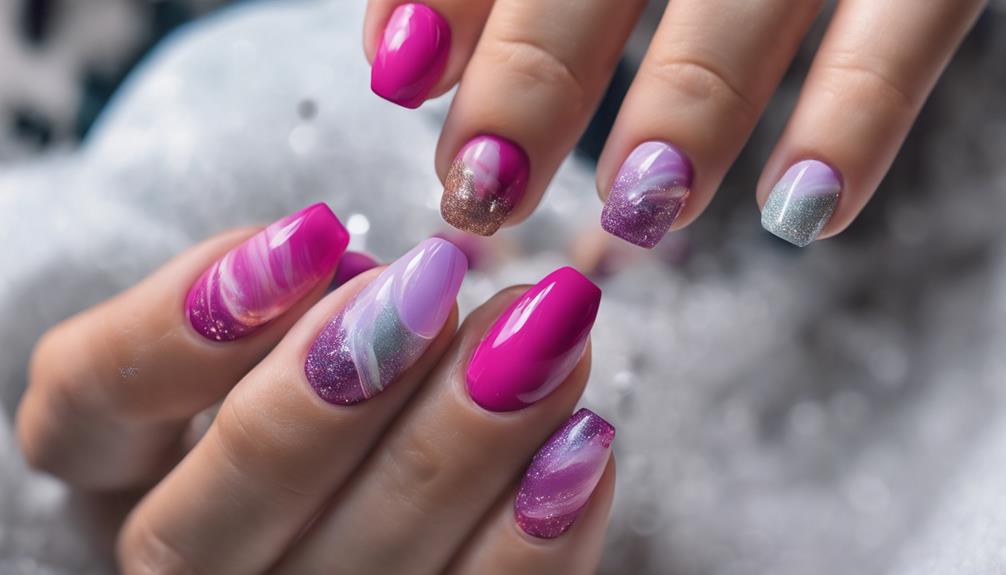 creative acrylic nail designs